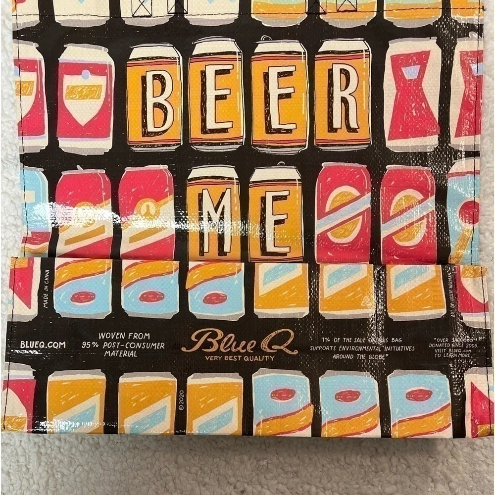 Blue Q "BEER ME" Shopper Tote Bag - Picture 5 of 7